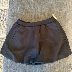NWT OFFLINE By Aerie Cloud Fleece Bubble Skort  True Black Pull on Size Small S